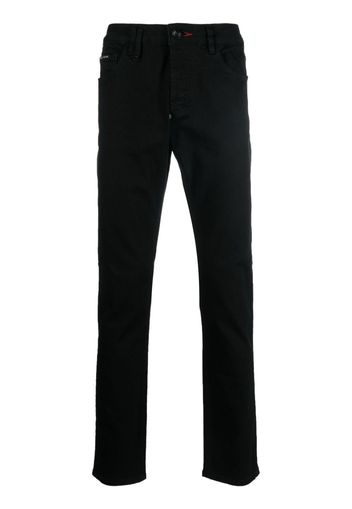 Philipp Plein Jeans slim con applicazione - Nero