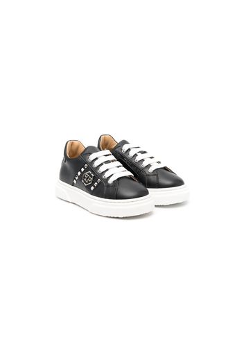 Philipp Plein Junior Sneakers con borchie - Nero