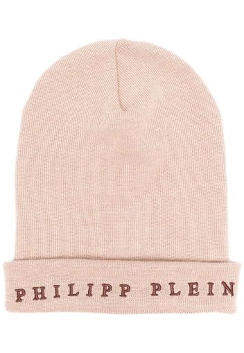 Philipp Plein logo-embroidered beanie - Toni neutri