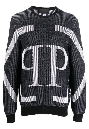 Philipp Plein Maglione con logo - Nero