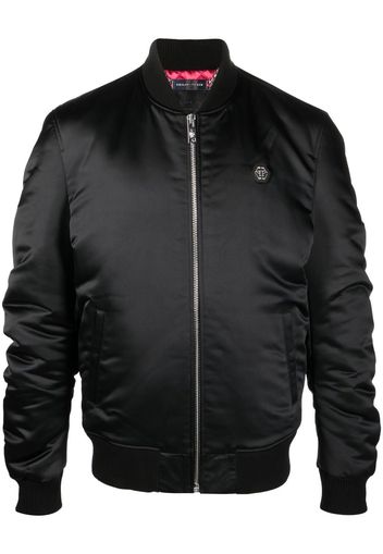 Philipp Plein teddy bear print bomber jacket - Nero