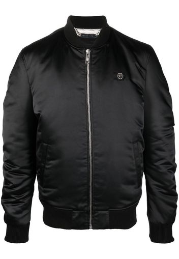 Philipp Plein skull-print bomber jacket - Nero