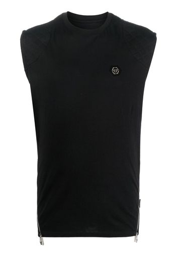 Philipp Plein Hexagon quilted vest - Nero