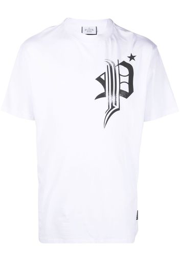 Philipp Plein skull-print detail T-shirt - Bianco