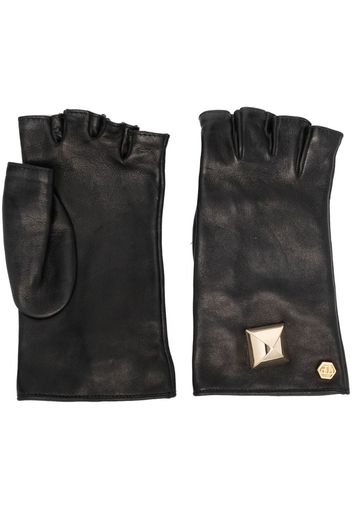 Philipp Plein stud-embellished driver gloves - Nero