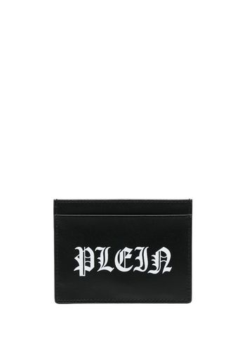 Philipp Plein logo print cardholder - Nero