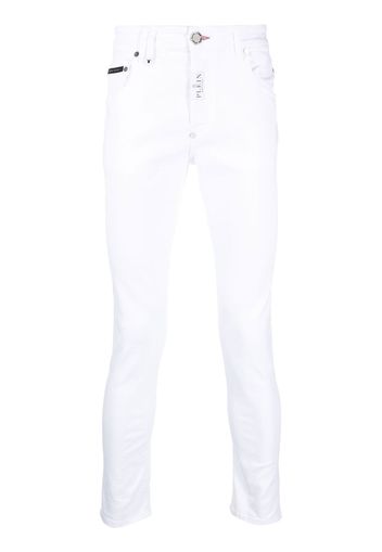 Philipp Plein skinny-fit mid-rise jeans - Bianco