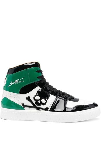 Philipp Plein Skull lace-up trainers - Verde