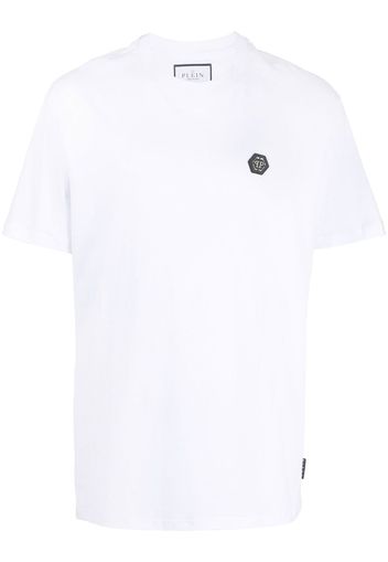 Philipp Plein logo-patch short-sleeve T-shirt - Bianco