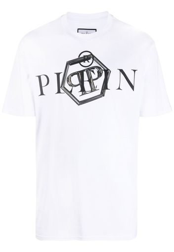 Philipp Plein logo-print cotton T-shirt - Bianco