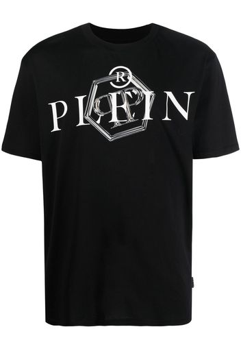 Philipp Plein logo-print cotton T-shirt - Nero