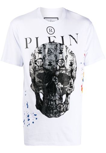 Philipp Plein skull-print short-sleeve T-shirt - Bianco