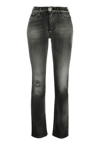 Philipp Plein Jeans con placca logo - Nero