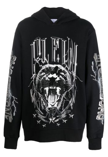 Philipp Plein graphic-print hoodie - Nero