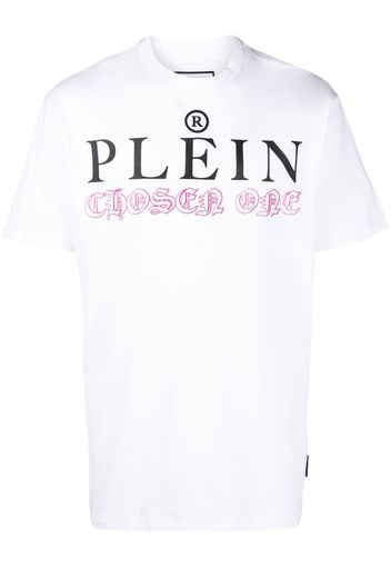 Philipp Plein logo-print detail T-shirt - Bianco