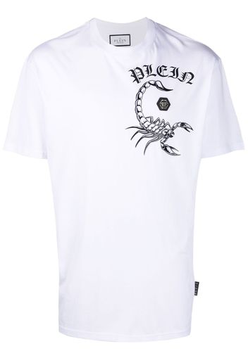 Philipp Plein chest logo-print detail T-shirt - Bianco