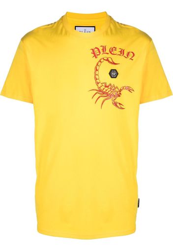 Philipp Plein chest logo-print detail T-shirt - Giallo