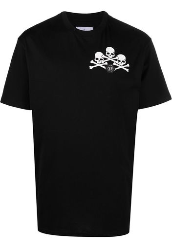 Philipp Plein skull-print detail T-shirt - Nero