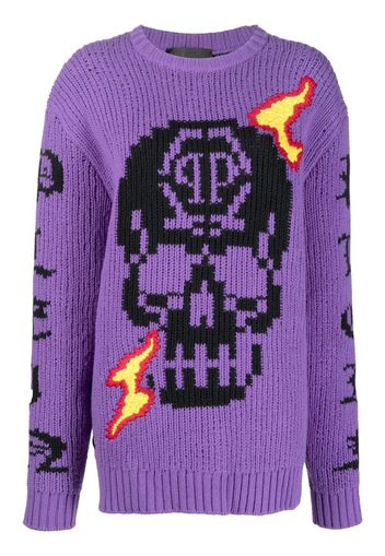 Philipp Plein Maglione Skull - Viola