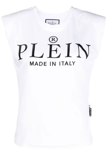 Philipp Plein logo-print cotton T-shirt - Bianco