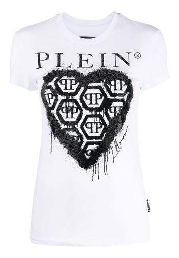 Philipp Plein logo-print short-sleeve T-shirt - Bianco