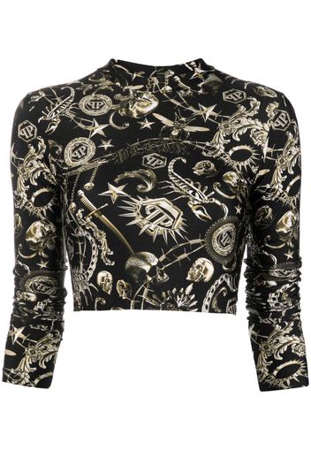 Philipp Plein T-shirt con stampa - Nero