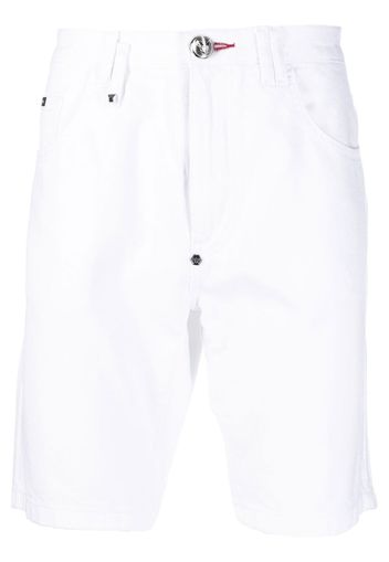 Philipp Plein knee-length denim shorts - Bianco