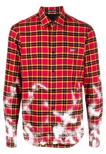 Philipp Plein Camicia con logo - Rosso