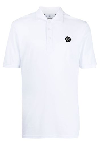 Philipp Plein Polo con stampa Skull - Bianco