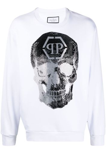 Philipp Plein Felpa con stampa - Bianco