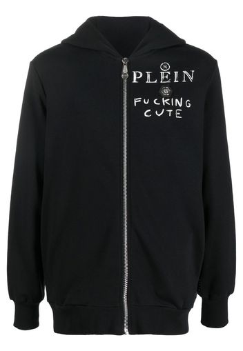 Philipp Plein Felpa con stampa Teddy Bear - Nero