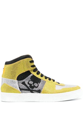 Philipp Plein Crystal Notorious high-top sneakers - Giallo