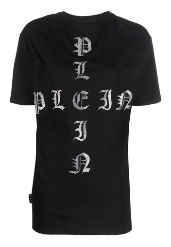 Philipp Plein T-shirt Gothic Plein con decorazione - Nero