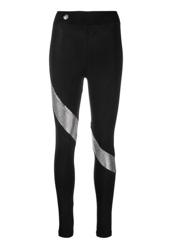 Philipp Plein Leggings a vita alta - Nero