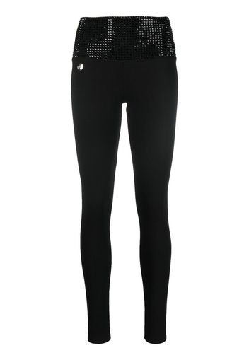 Philipp Plein Leggings con decorazione - Nero