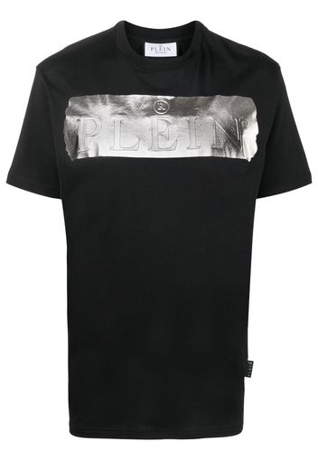 Philipp Plein T-shirt con logo metallizzato - Nero