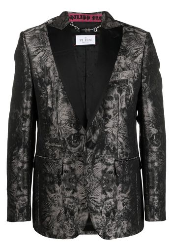 Philipp Plein Blazer Gothic Plein Jacquard - Nero