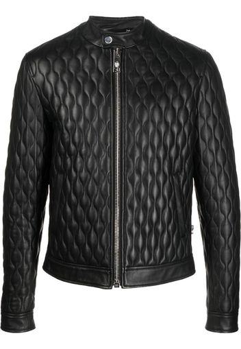 Philipp Plein Giacca in pelle - Nero