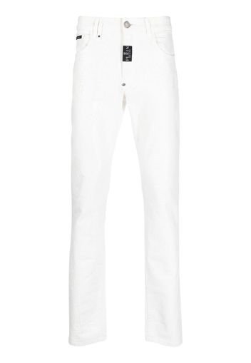 Philipp Plein Jeans dritti - Bianco