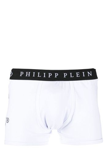 Philipp Plein Boxer con stampa - Bianco