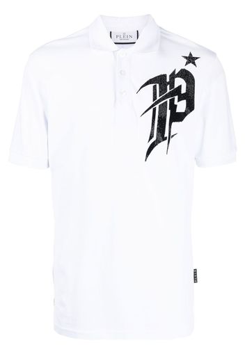 Philipp Plein Polo con stampa - Bianco