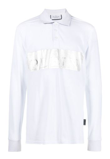 Philipp Plein Polo con stampa - Bianco