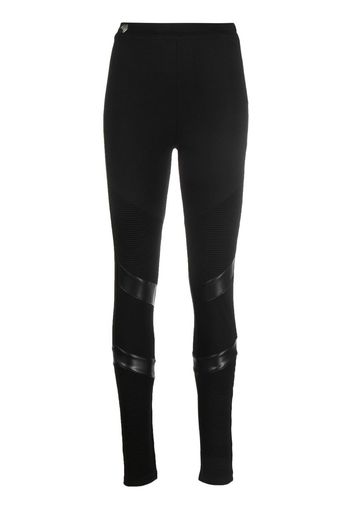 Philipp Plein Leggings a vita alta Super - Nero