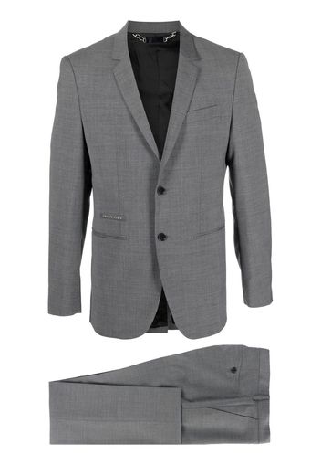 Philipp Plein logo-detail single-breasted suit - Grigio