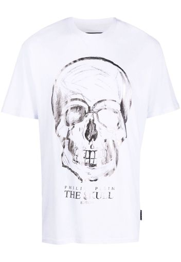 Philipp Plein skull-print T-shirt - Bianco