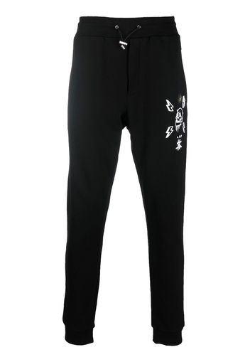 Philipp Plein Hexagon tapered track pants - Nero