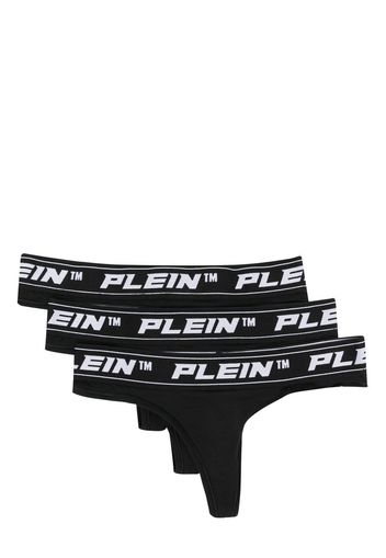 Philipp Plein logo-waist thongs (set of three) - Nero