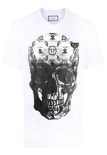 Philipp Plein skull-print short-sleeve T-shirt - Bianco