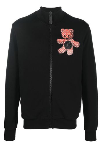 Philipp Plein Teddy Bear zip-up sweatshirt - Nero