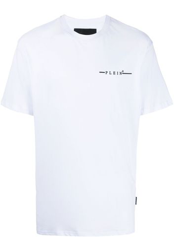 Philipp Plein flocked logo-print T-shirt - Bianco